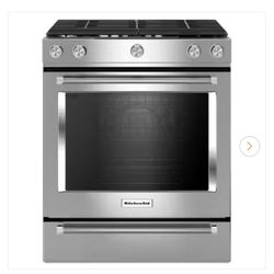 30” Slide-in Gas Range With Self-cleaning 