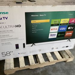 58” inch Hisense Smart 4K Roku 