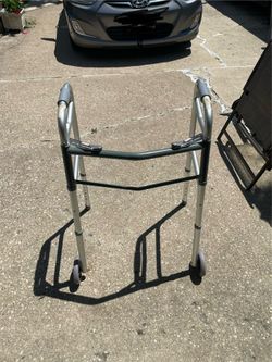 Crutches. Walker. Bathtub bench