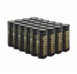 Wilson Premier Padel Speed - Full Box of 24 Cans (72 Balls) - Yellow - New