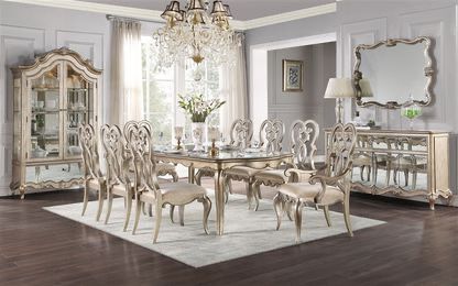 Brand New 7PC Champagne Glam Dining Set