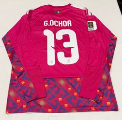 2026 World Cup Memo Ochoa long sleeve pink jersey