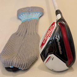 LH USED  TAYLORMADE AERO BURNER #3 HYBRID 19* MATRIX SPEED AUL-Z 70 R. FLEX GRAPHITE SHAFT W/ TaylorMade GRIP including New Head Cover 
