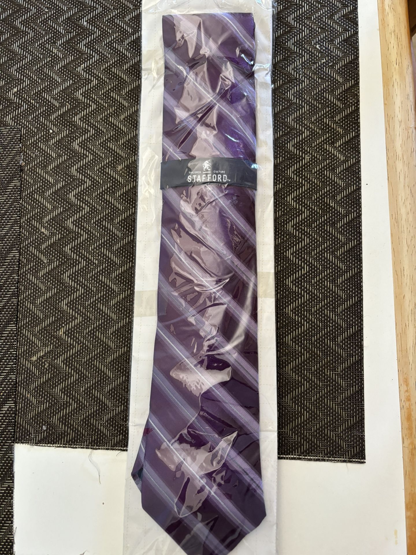 Stafford Purple Tie