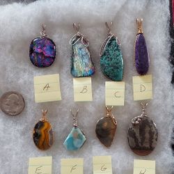 Wire Wrapped Pendants