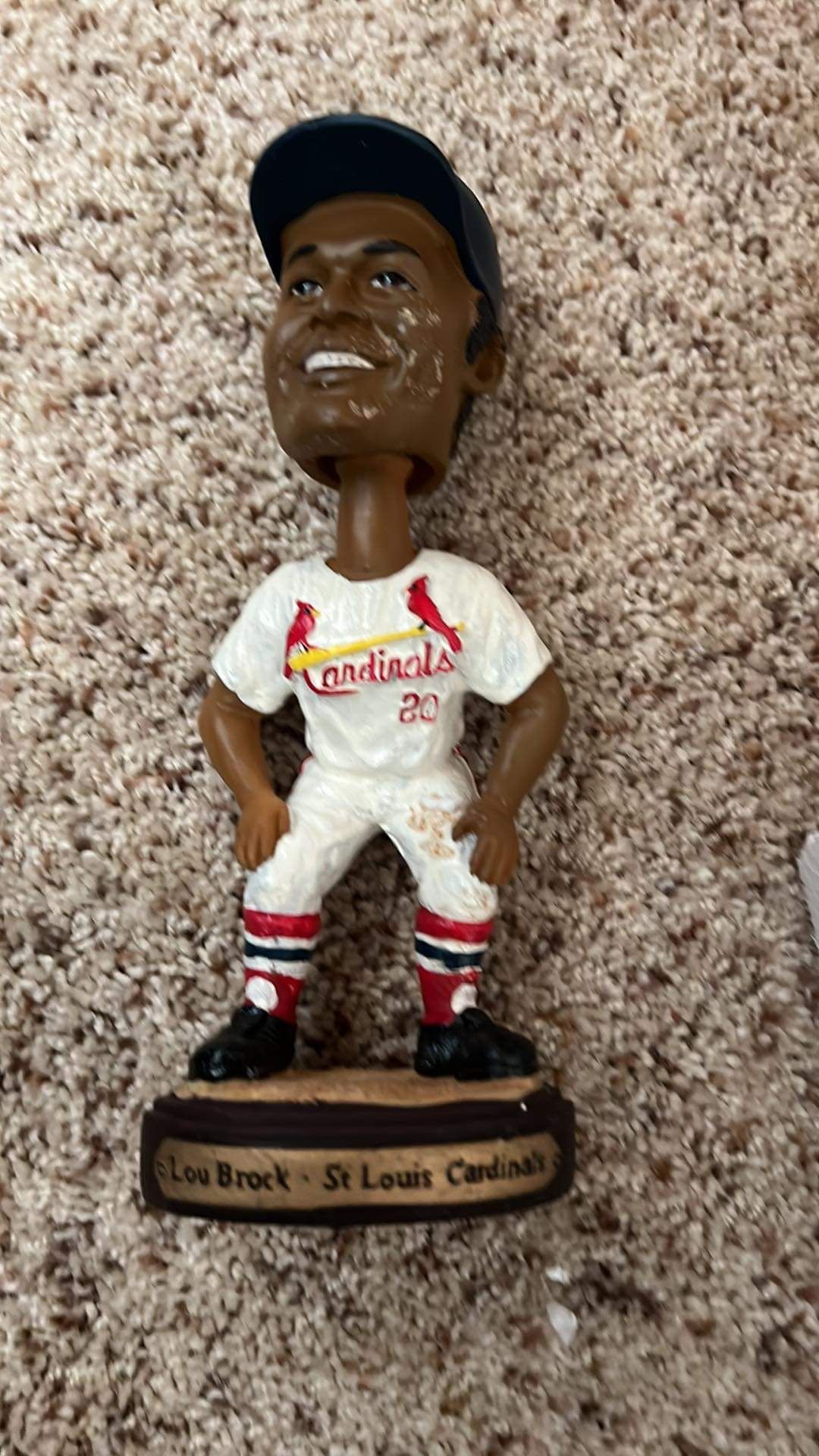 STL Cardinals Lou Brock Bobblehead