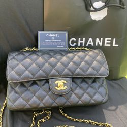 Black Caviar Leather Chanel Purse 