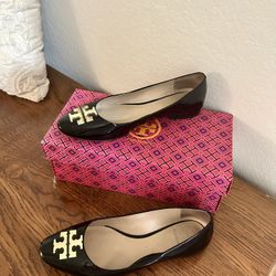 Black Tory Burch Flats