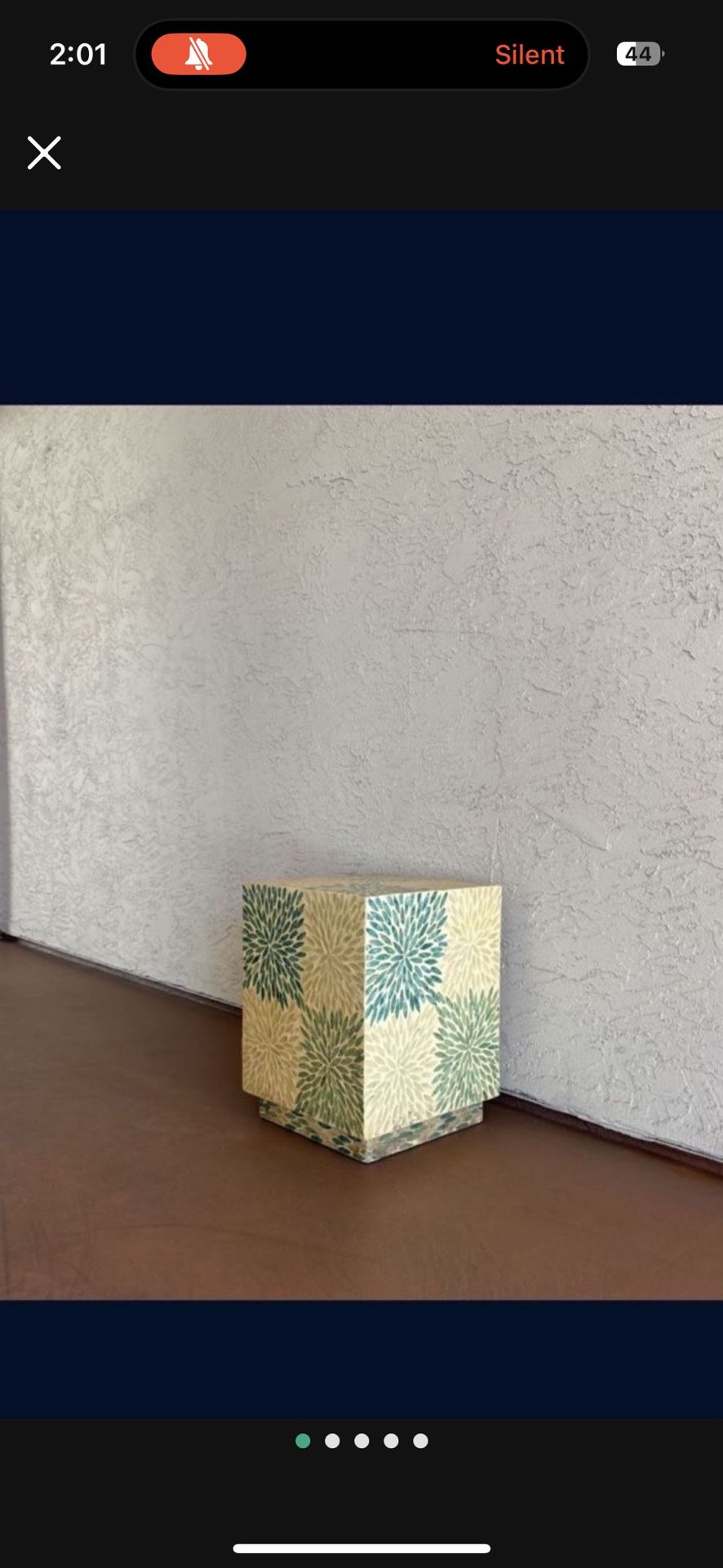 One Pedestal Display Plant Stand Side Table Stool