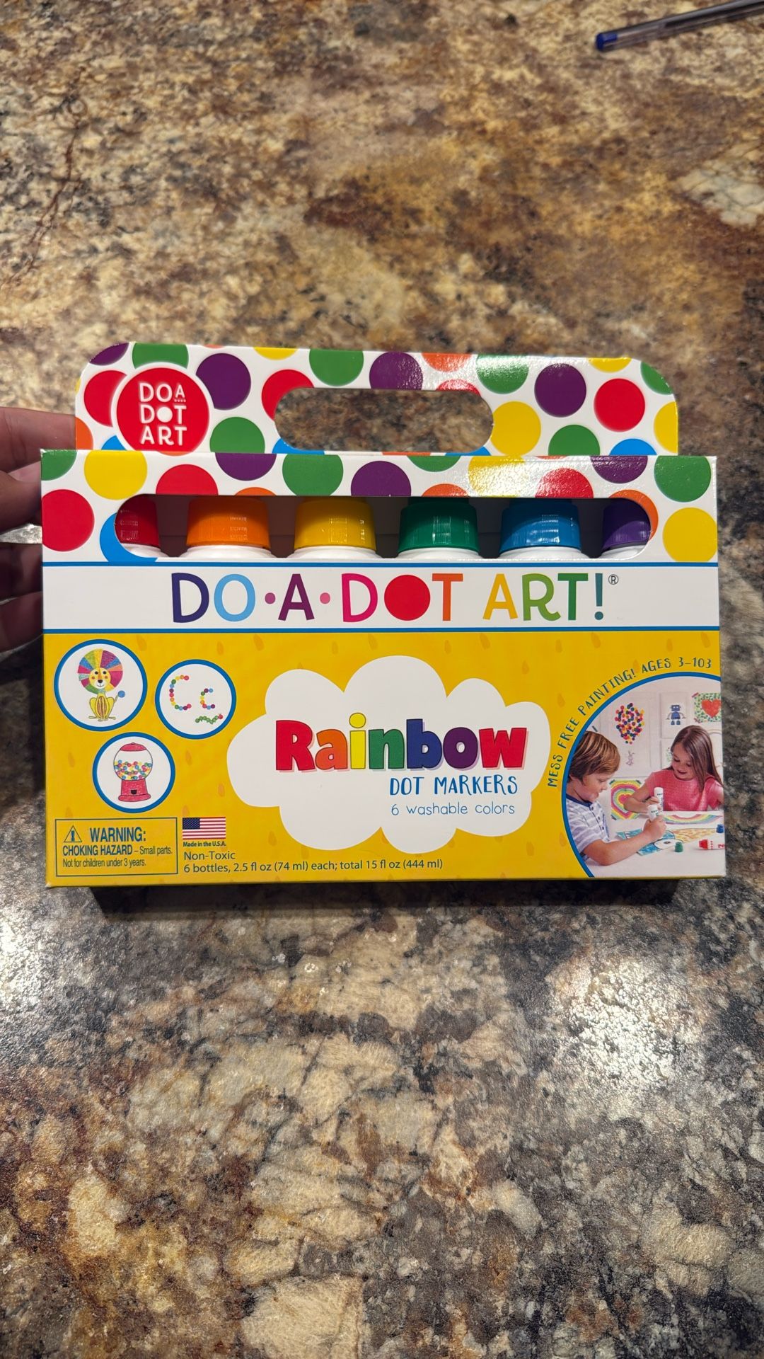 Do A Dot Art! Markers 6-Pack Rainbow Washable Paint Markers, The Original Dot