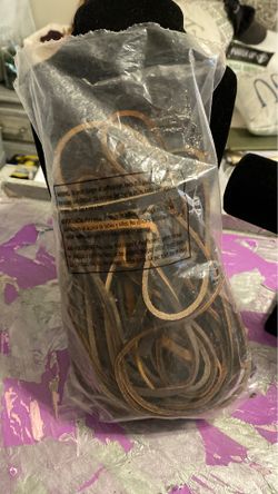 Leather strands and pieces