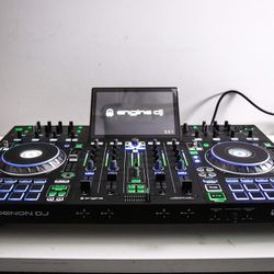 DenonDJ Prime 4 Standalone 4-Deck DJ Controller + Magma Case + Odyssey DJ Table