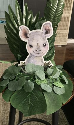 Safari Baby shower Centerpieces