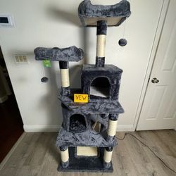 New 62” Tall Cat Tree In The Box