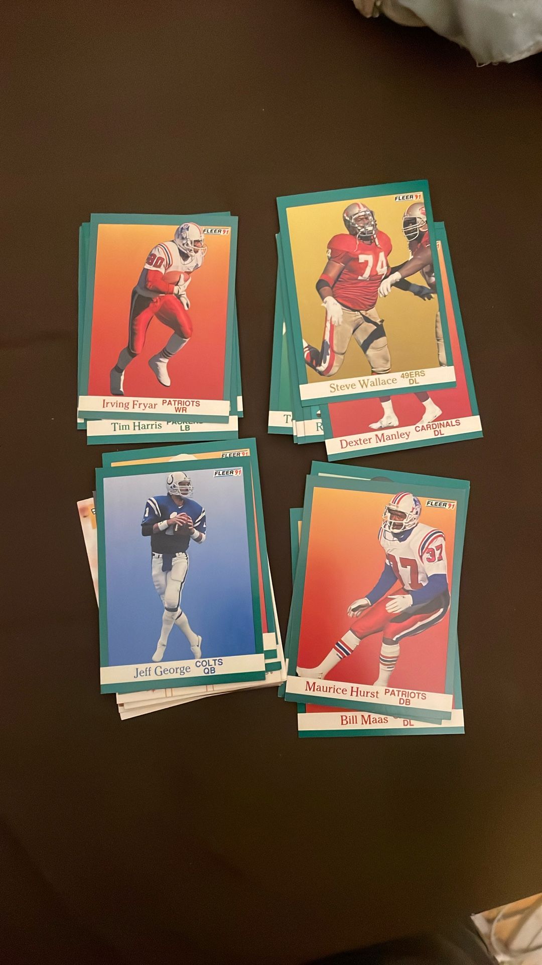 Football Cards ,fleer 1991.