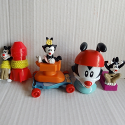 Animaniacs McDonalds Happy Meal Toys "Yakko, Wakko, & Dot" Vintage 1994 Set Of 4