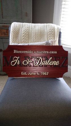 Custom signs and wood engravings