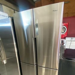 Haier Refrigerator Stainless Steel 33 "width Counter Depth 