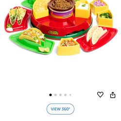 Taco Tuesday Lazy Susan With Crock Pot 
