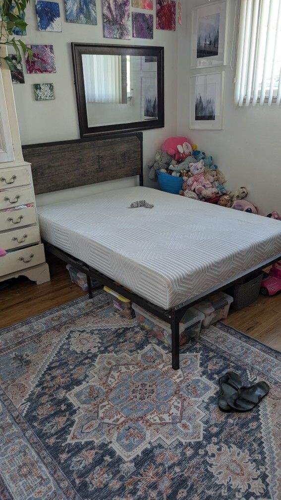Full Bed Includes Mattress and Headboard/Frame