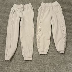 Lululemon Scuba Joggers - Size 0 - White Opal
