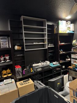 Shelving For Video Games, DVDs, CDs. 