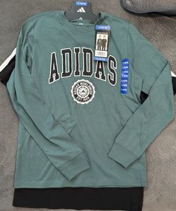 Adidas Youth 2-pack Long Sleeve & Short Sleeve Tee - Youth Size Large (14/16) - New Condition 