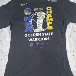 Nike Golden State Warriors Men's Large T-Shirt NBA Champs Black Locker Room