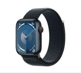 Apple Watch Series 9 With Blood Oxygen GPS + Cellular 45mm Midnight Aluminum Case with Midnight Sport Loop