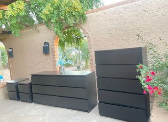 IKEA black bedroom set
