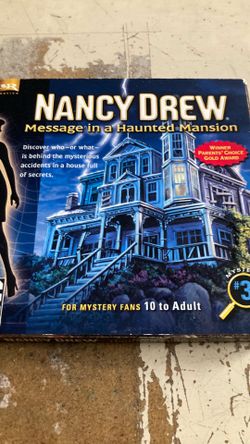 Nancy Drew message in a haunted mansion CD RAM