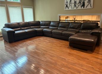 Cindy Crawford Home Leather 3-Piece Sectional