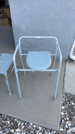 Bathroom toilet chair and shower seat