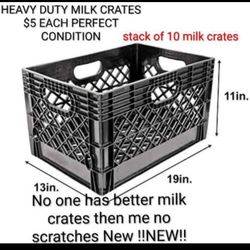 Heavy Duty Milk Crates