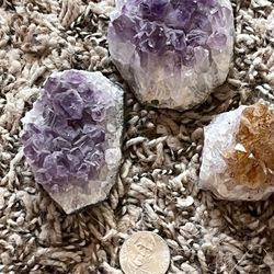 Amethyst And citrine Geode Chunks 