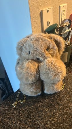 Plush Teddy Bear Crossbody Bag