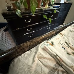 California King Frame And Cabinets Dresser 