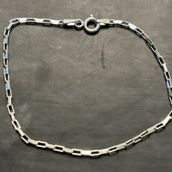 Sterling Silver Box Chain Bracelet