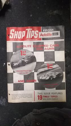 Vintage Shop Tips July-August 1967 Edition Magazine