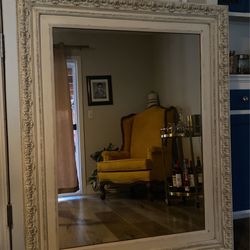 Antique Wood Beautiful Mirror 