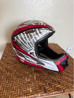 Bell Motocross Helmet Size Medium White Red Gray