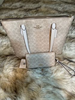 Coach tote and wallet