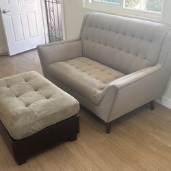 Couch + Ottoman Set – Clean – Must Go Today – $70 OBO