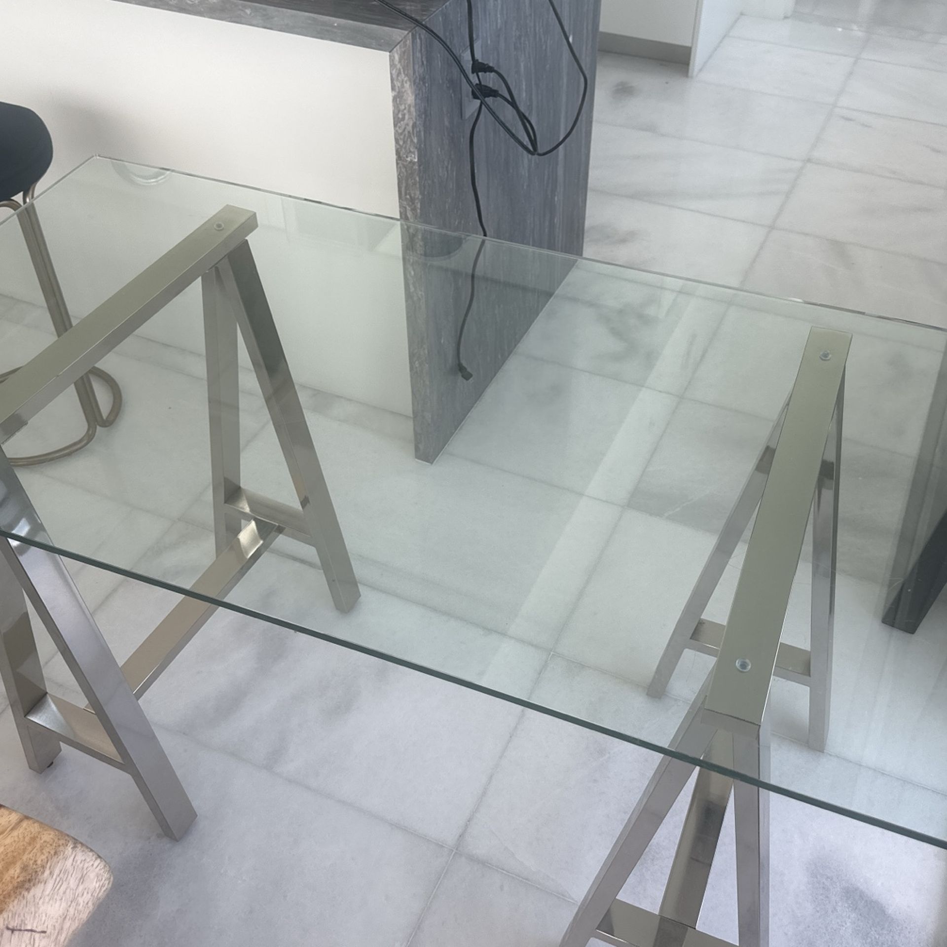 Glass Table Desk