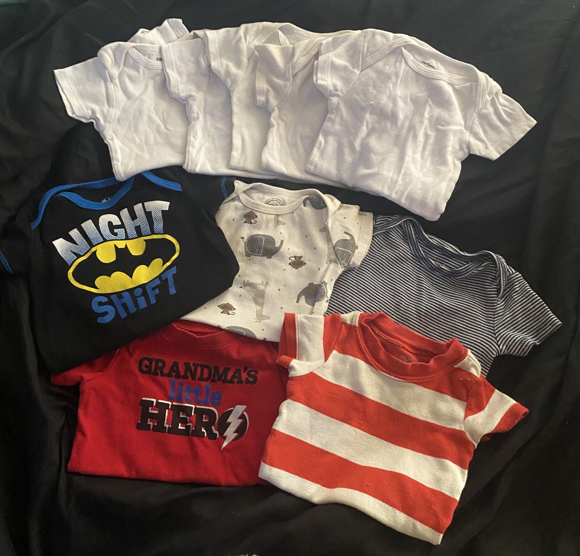 10 Baby Onesies 6-9 Months