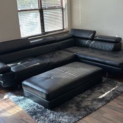Couch, Rug, And Ottoman For Sale