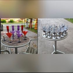 Set of 26 Halloween Challis', Martini and Flute drinkware set sold together