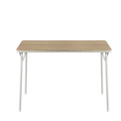 Homy Casa FernX 43” Wooden Folding Dining Table Oak White