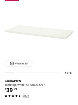 IKEA table top white