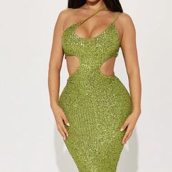 Sequin Midi Dress 